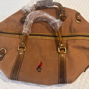 FH Wadsworth Brown Canvas Men's Bag